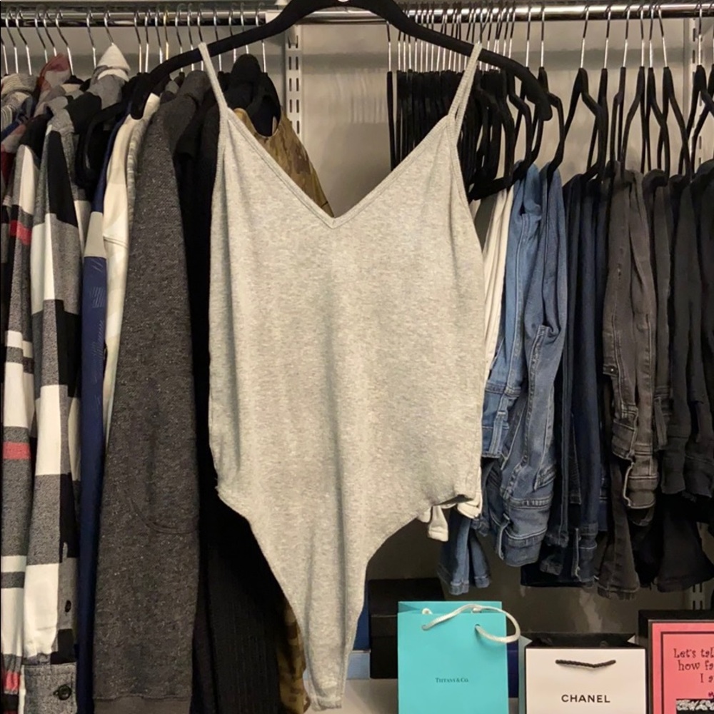 Gray bodysuit